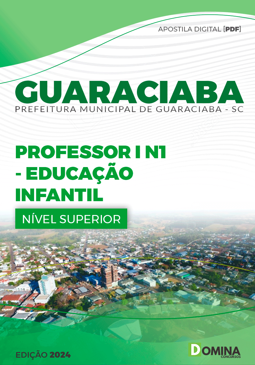 Apostila Professor de Educação Infantil Guaraciaba SC 2024