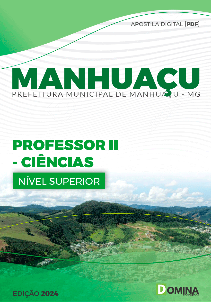 Apostila Professor de Ciências Manhuaçu MG 2024