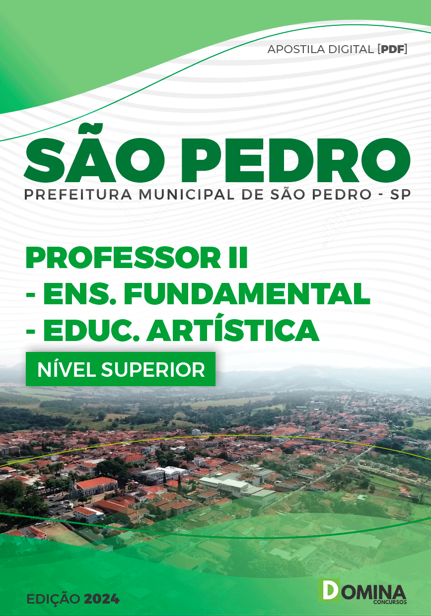 Apostila Professor de Educação Artística São Pedro SP 2024