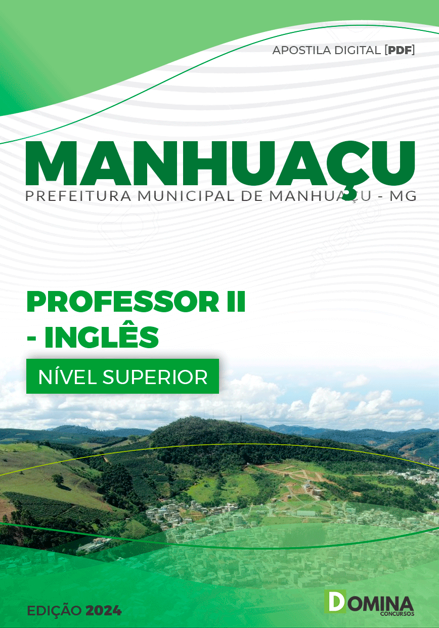 Apostila Professor de Inglês Manhuaçu MG 2024