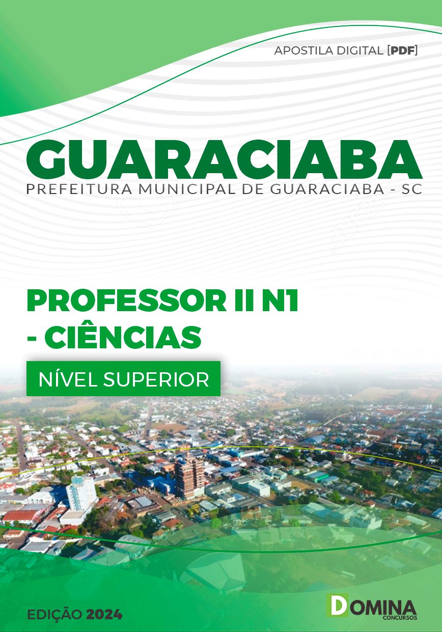 Apostila Professor de Ciências Guaraciaba SC 2024