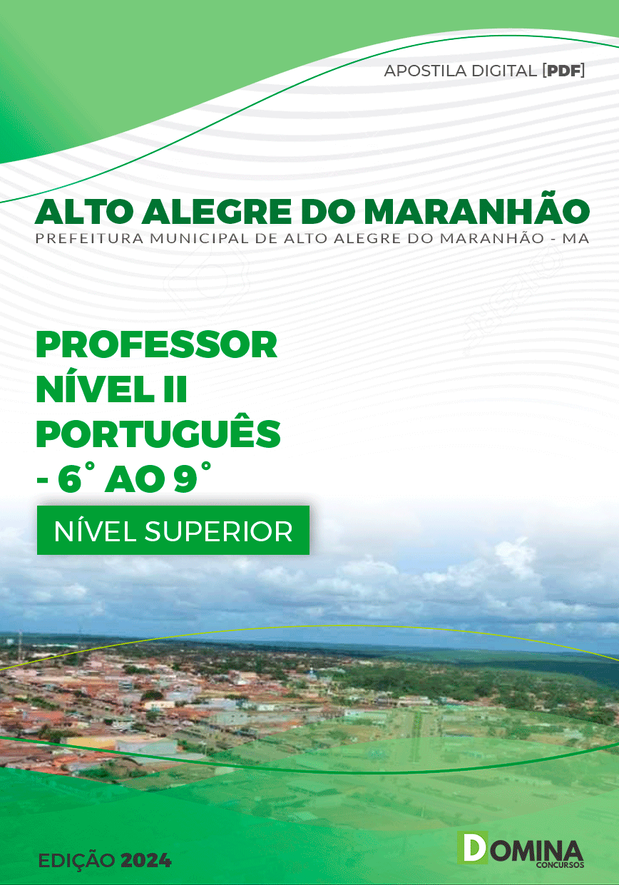 Apostila Professor de Português Alto Alegre Maranhão MA 2024