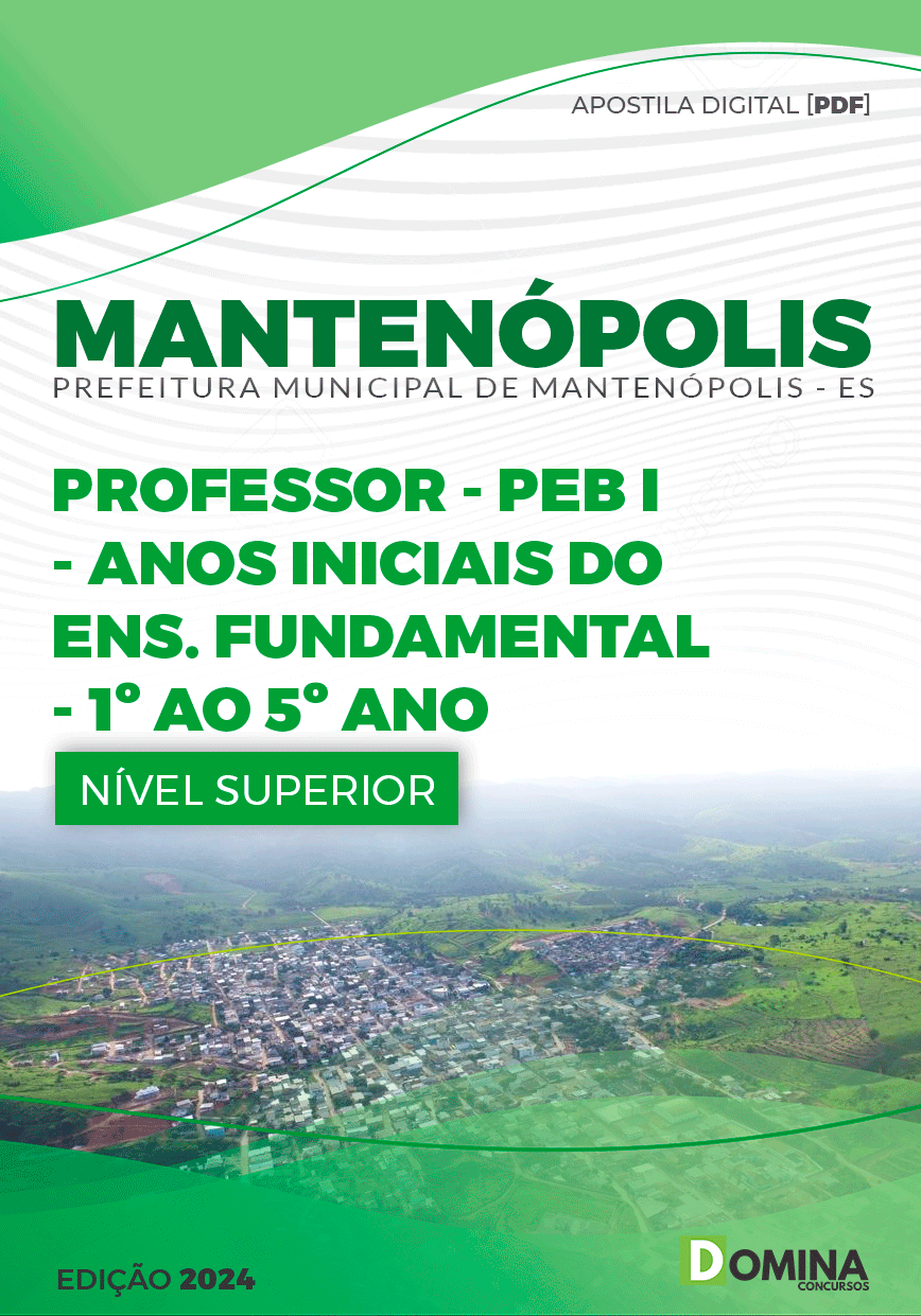 Apostila Professor de Anos Iniciais Mantenópolis ES 2024