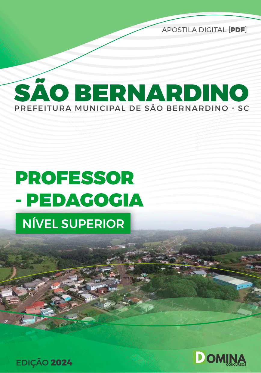 Apostila Prefeitura São Bernardino SC 2024 Professor Pedagogia