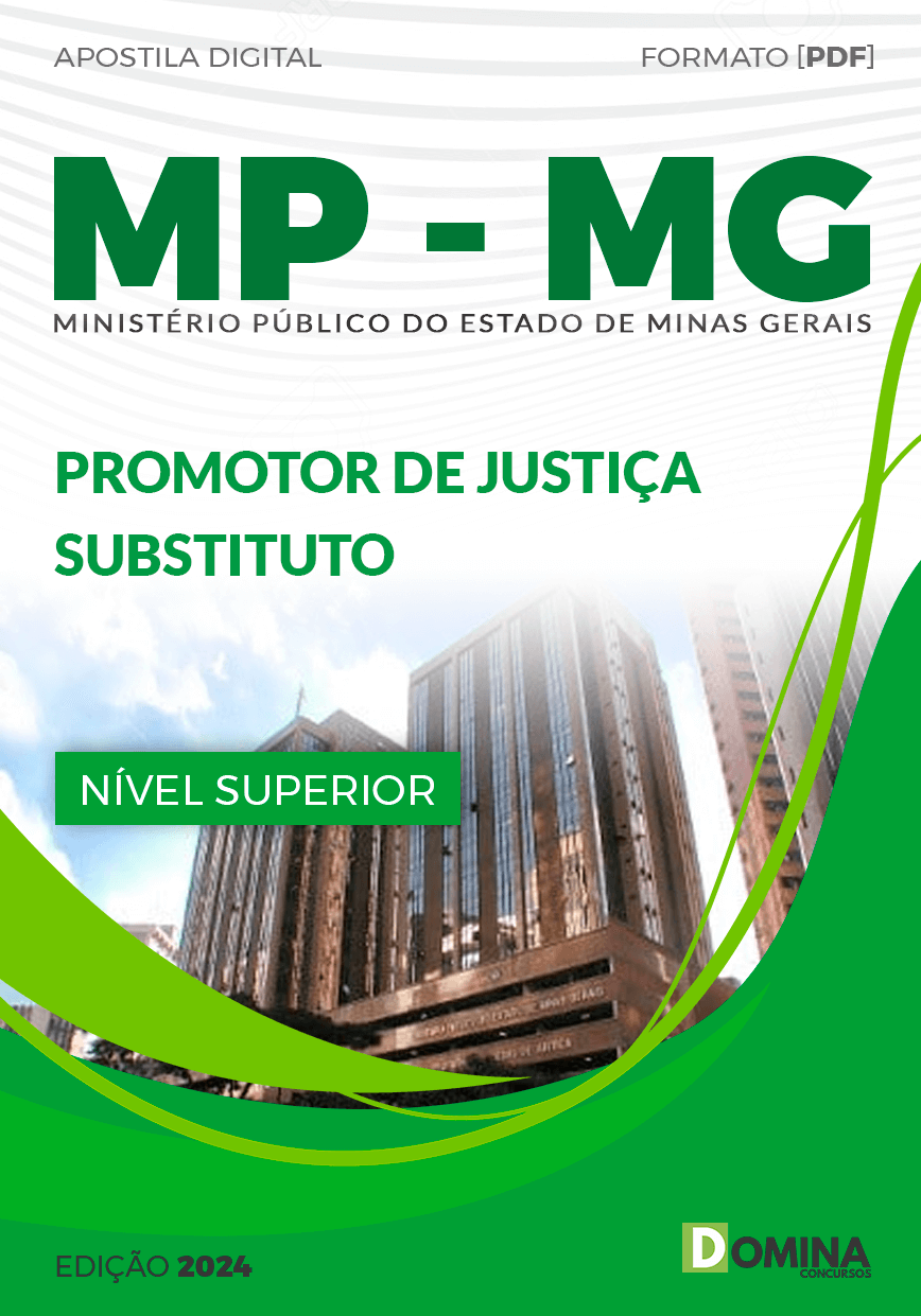 Apostila Promotor de Justiça Substituto MP MG 2024