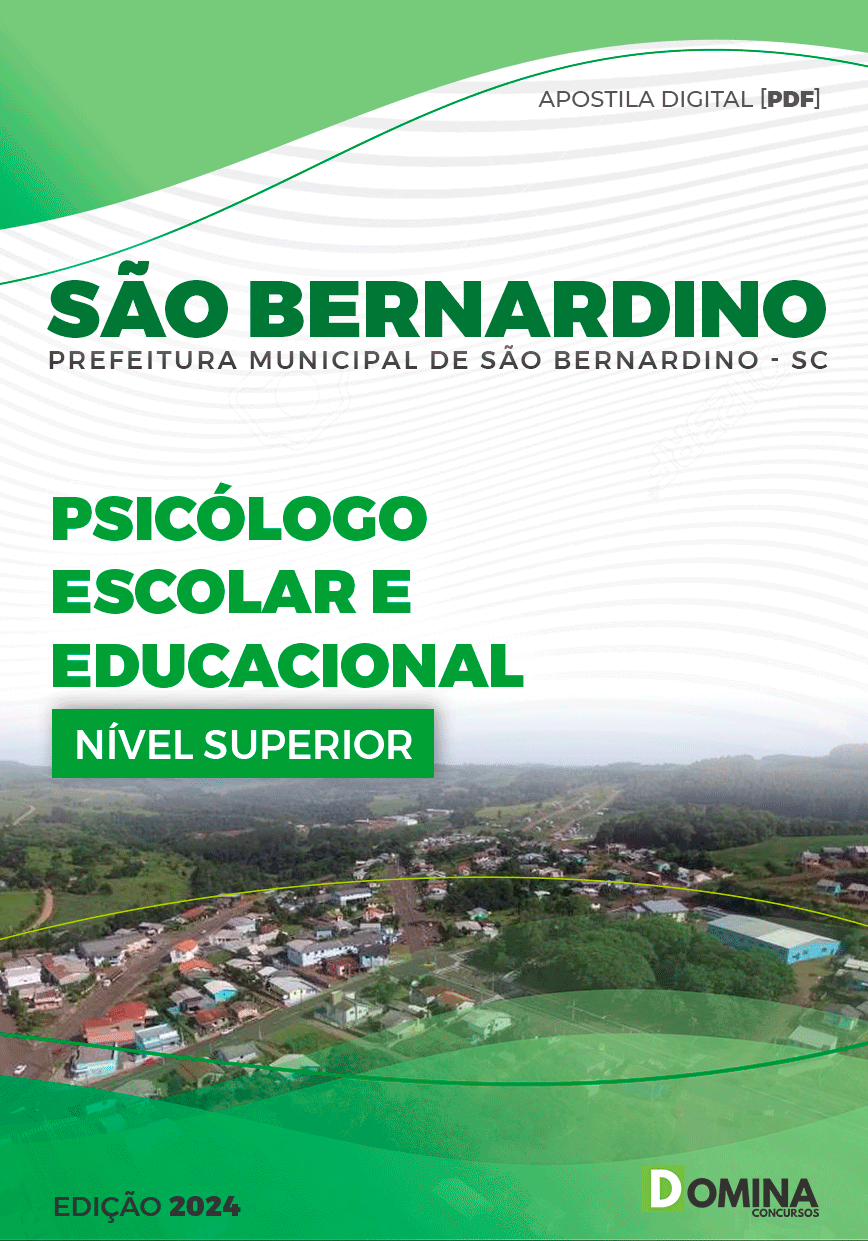 Apostila Prefeitura São Bernardino SC 2024 Psicólogo Escolar