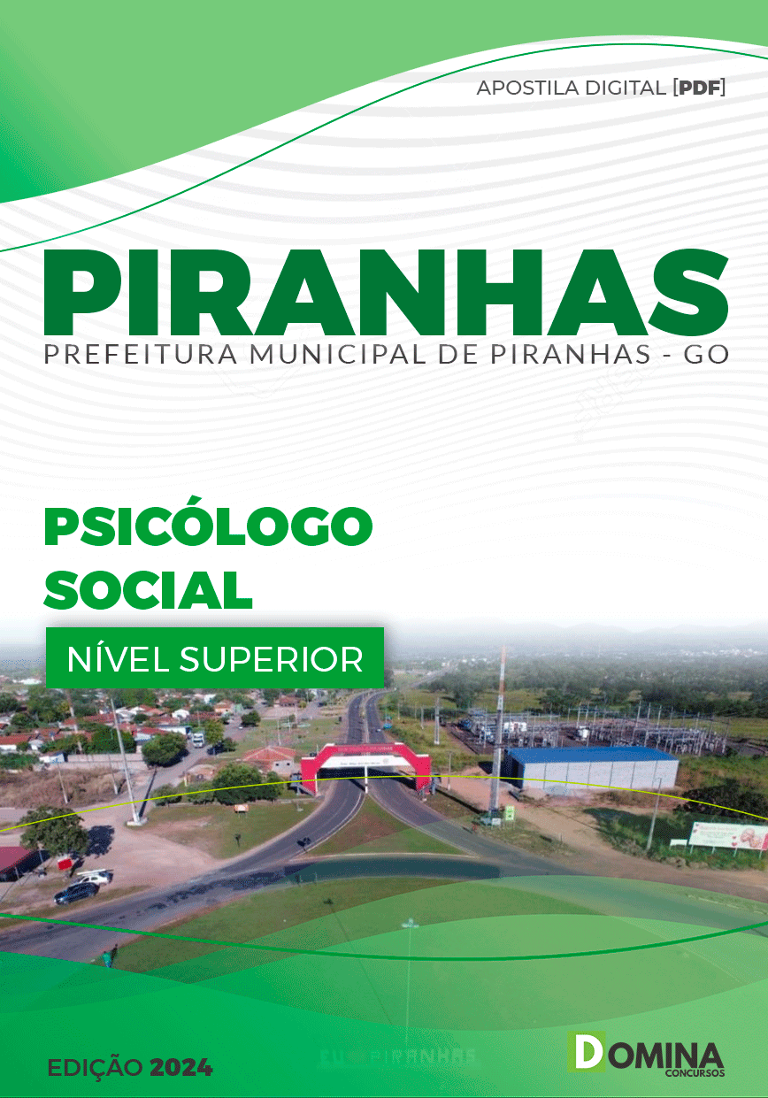 Apostila Psicólogo Piranhas GO 2024