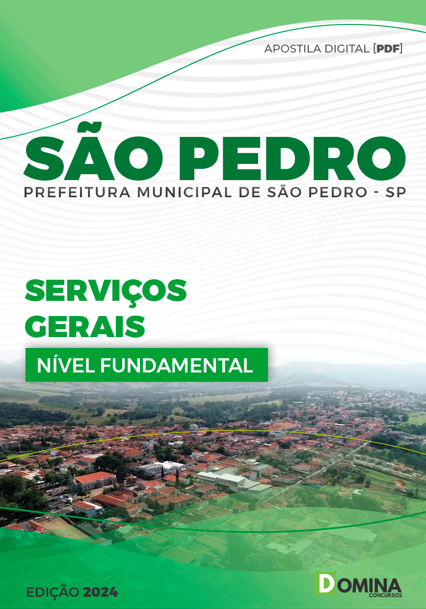 Apostila Serviços Gerais São Pedro SP 2024