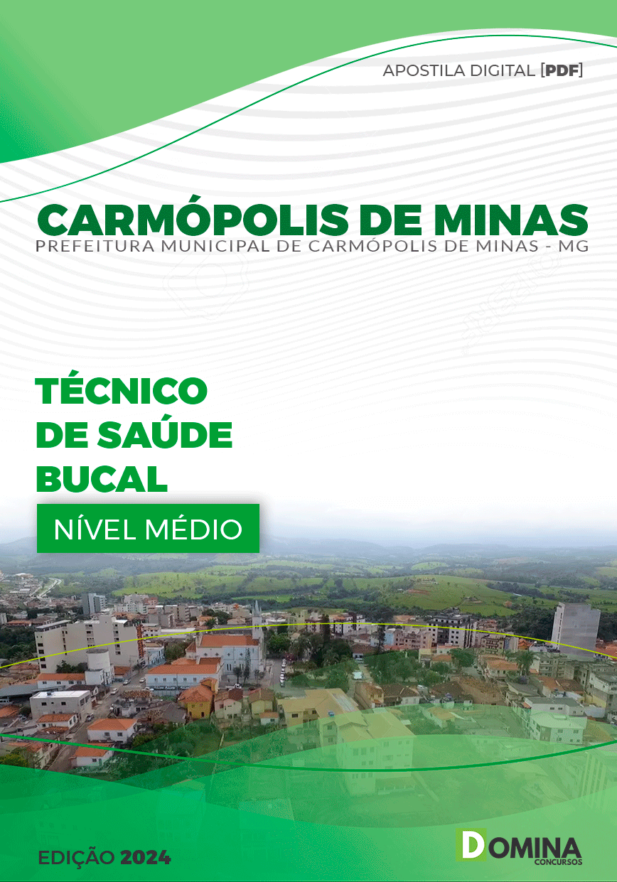 Apostila Técnico de Saúde Bucal Carmópolis de Minas MG 2024