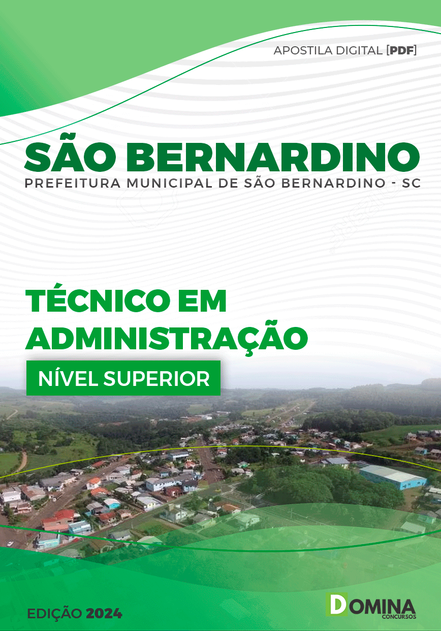 Apostila Prefeitura São Bernardino SC 2024 Técnico Administração