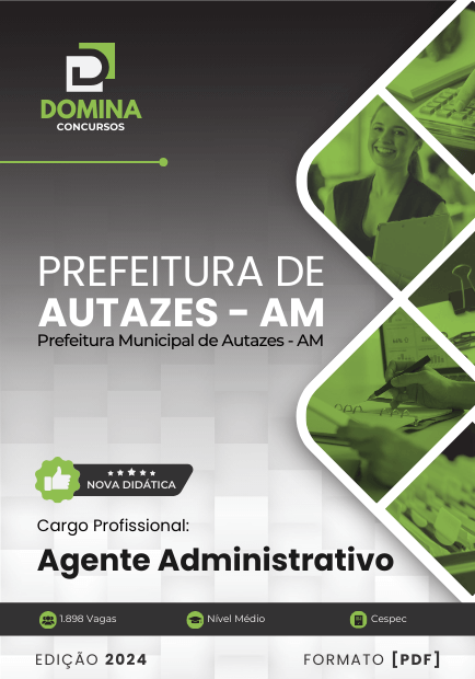 Apostila Agente Administrativo Autazes AM 2024