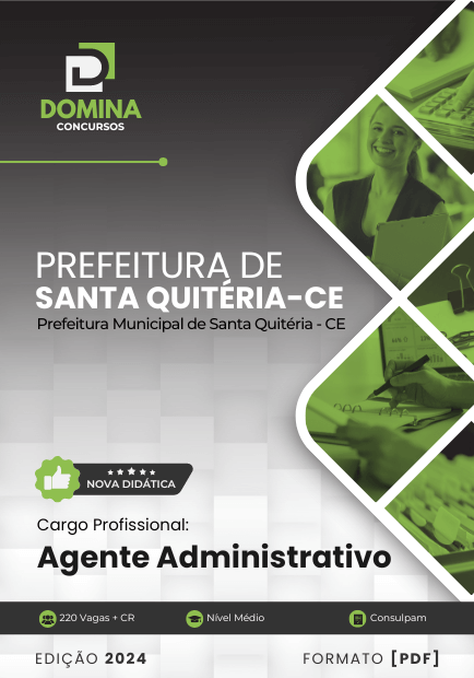 Apostila Agente Administrativo Santa Quitéria CE 2024