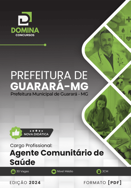 Apostila Agente Comunitário de Saúde Guarará MG 2024