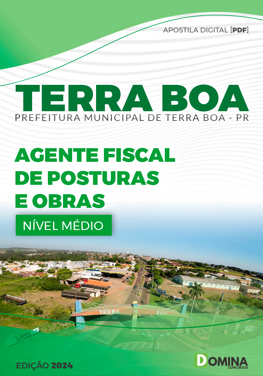 Apostila Agente Fiscal de Obras e Posturas Terra Boa PR 2024