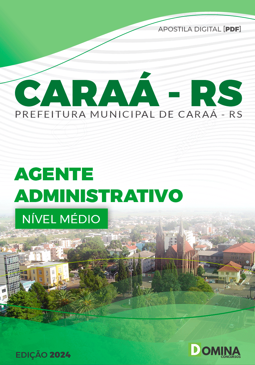 Apostila Agente Administrativo Caraá RS 2024