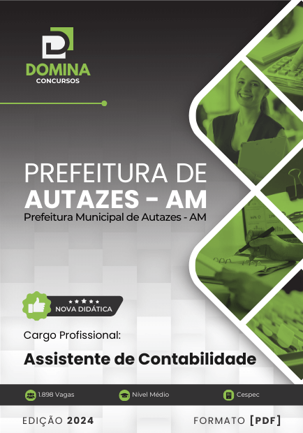 Apostila Assistente de Contabilidade Autazes AM 2024