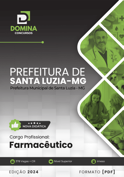 Apostila Farmacêutico Santa Luzia MG 2024