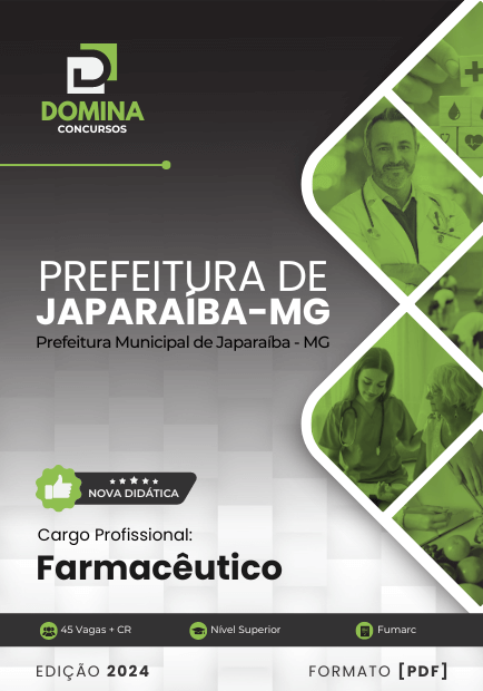 Apostila Farmacêutico Japaraíba MG 2024