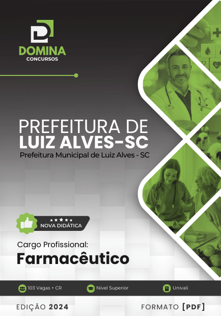 Apostila Farmacêutico Luiz Alves SC 2024