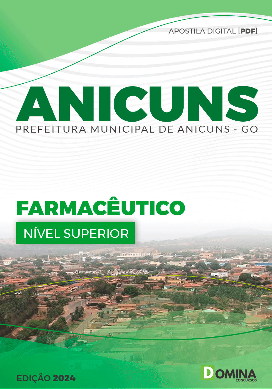 Apostila Farmacêutico Anicuns GO 2024