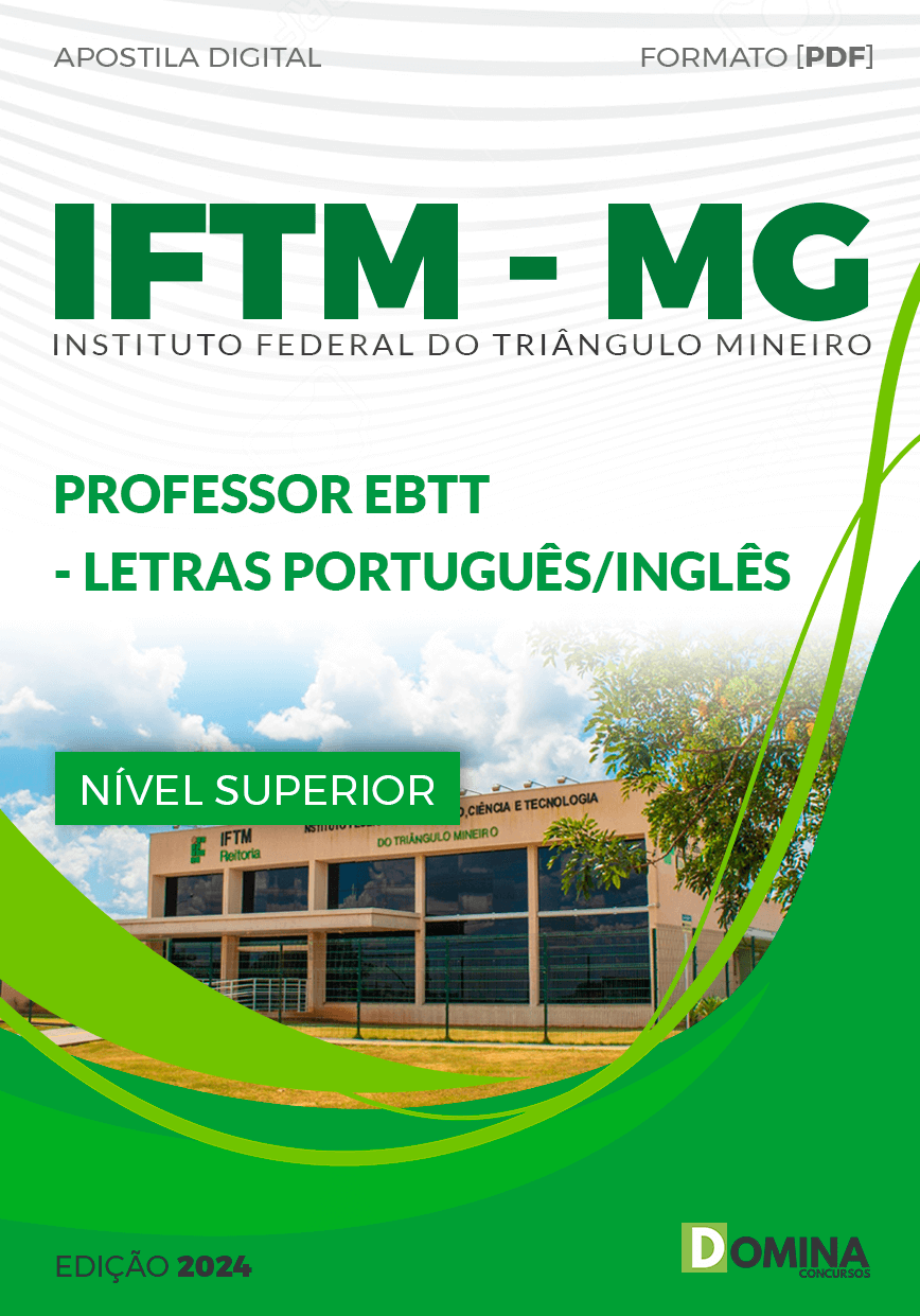 Apostila Professor de Português e Inglês IFTM MG 2024