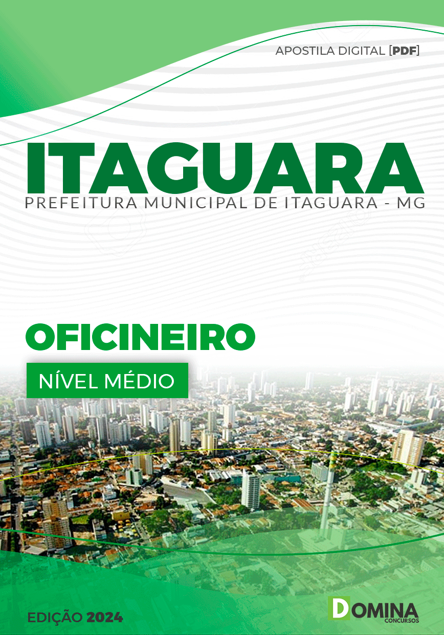 Apostila Oficineiro Prefeitura Itaguara MG 2024