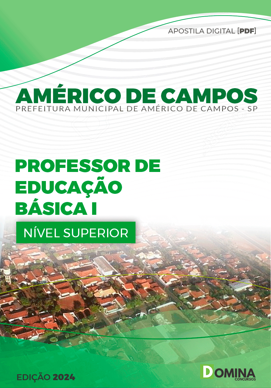 Apostila Professor Educação Básica Américo de Campos SP 2024