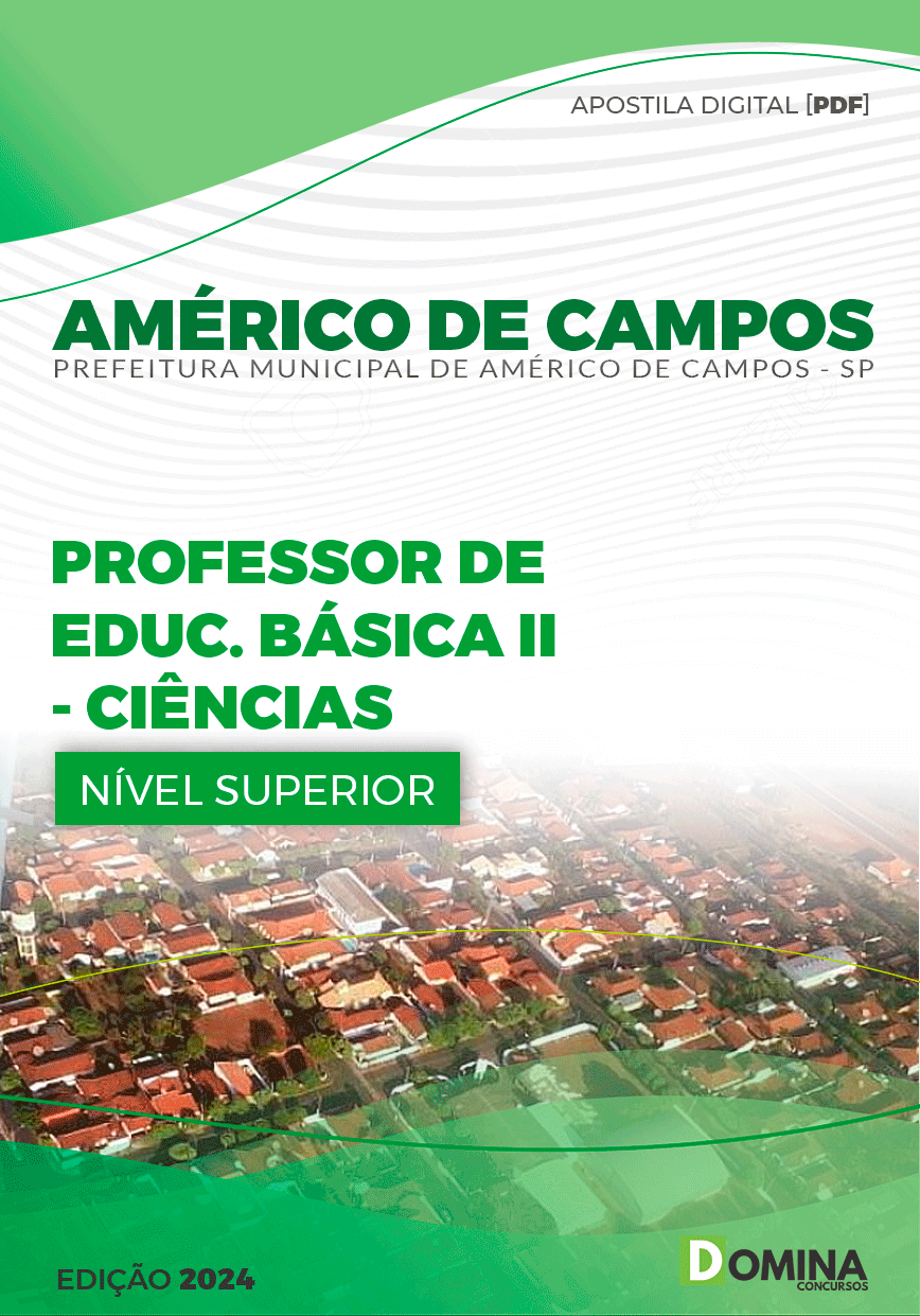 Apostila Professor de Ciências Américo de Campos SP 2024