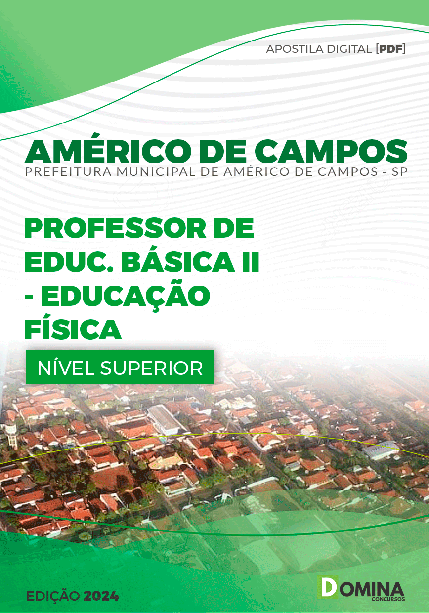 Apostila Professor Educação Física Américo de Campos SP 2024