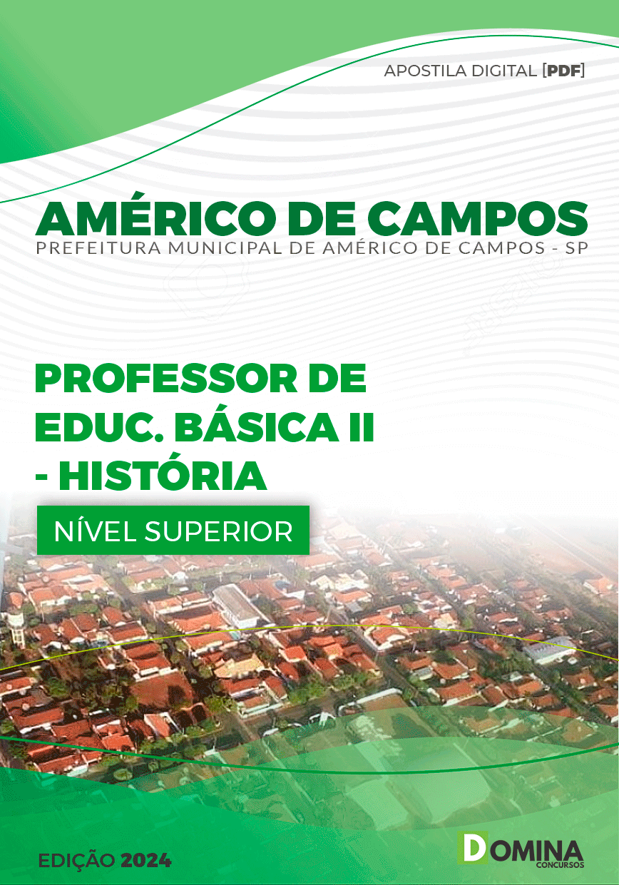 Apostila Professor de História Américo de Campos SP 2024