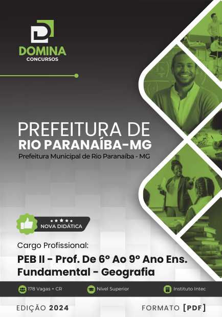 Apostila Professor de Geografia Rio Paranaíba MG 2024