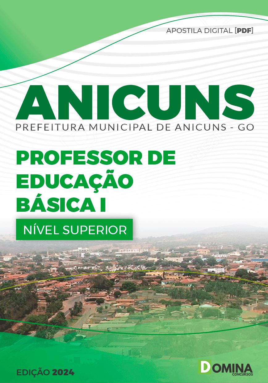 Apostila Professor de Educação Básica Anicuns GO 2024