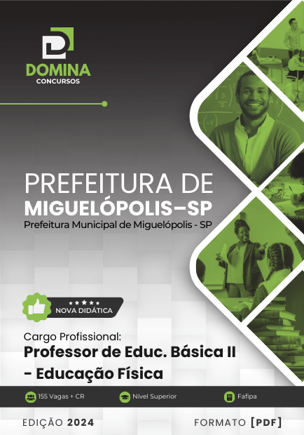 Apostila Professor de Educação Física Miguelópolis SP 2024