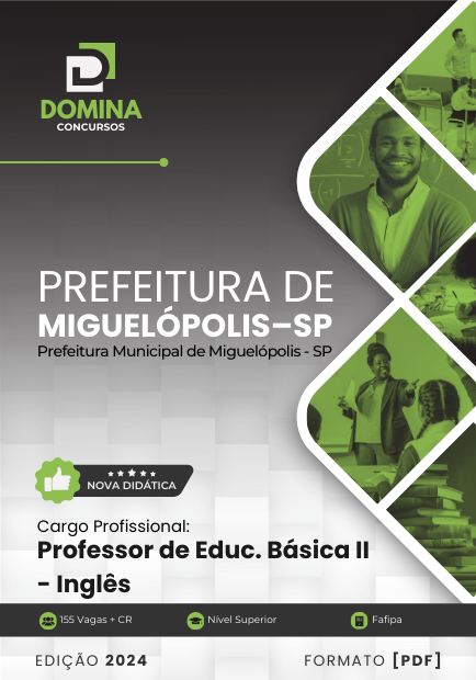 Apostila Professor de Inglês Miguelópolis SP 2024