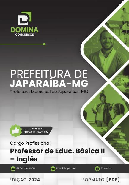 Apostila Professor de Inglês Japaraíba MG 2024