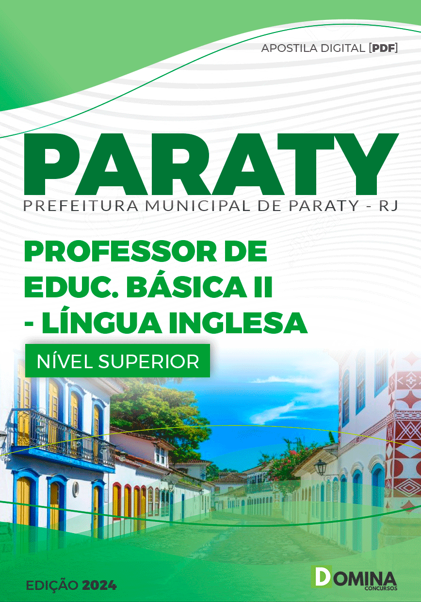 Apostila Professor de Inglês Paraty RJ 2024