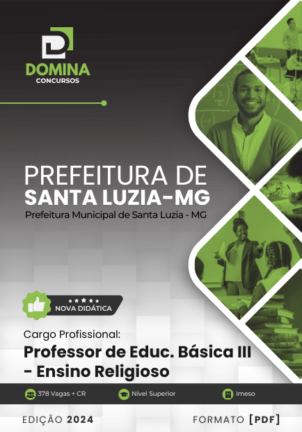 Apostila Professor de Religião Santa Luzia MG 2024