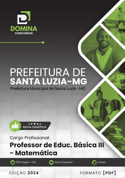 Apostila Professor de Matemática Santa Luzia MG 2024