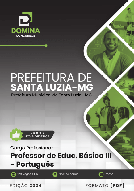 Apostila Professor de Português Santa Luzia MG 2024