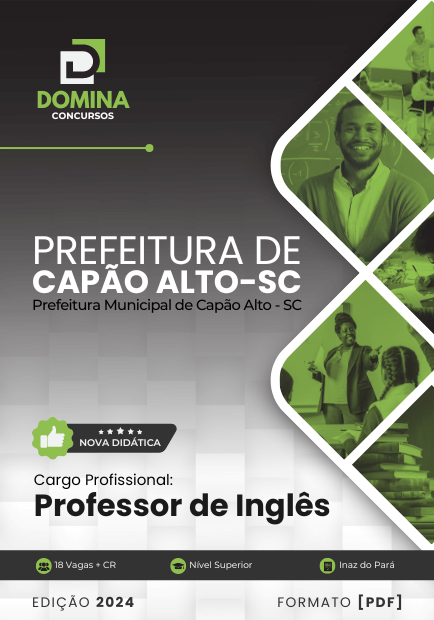 Apostila Professor de Inglês Capão Alto SC 2024