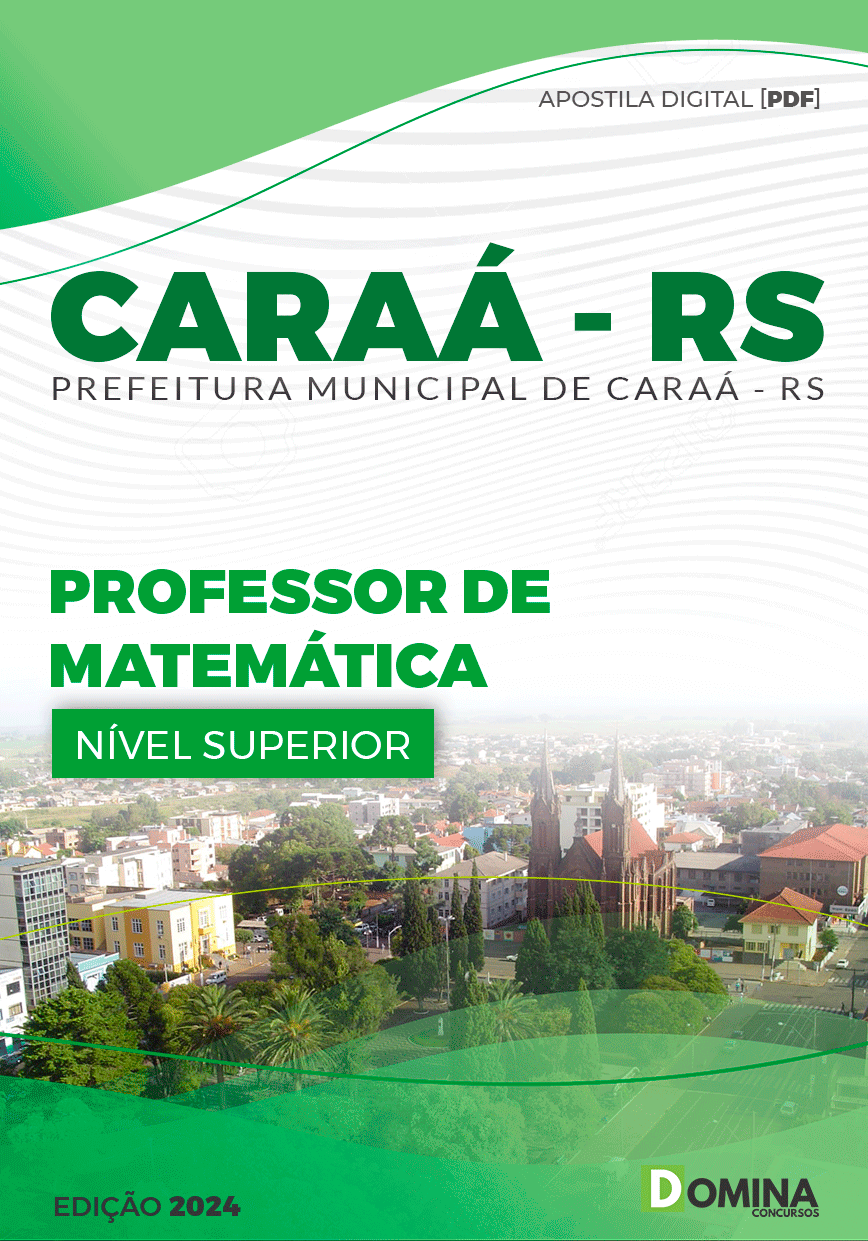 Apostila Professor de Matemática Caraá RS 2024