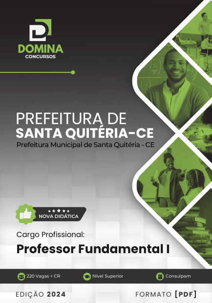 Apostila Professor de Ensino Fundamental Santa Quitéria CE 2024