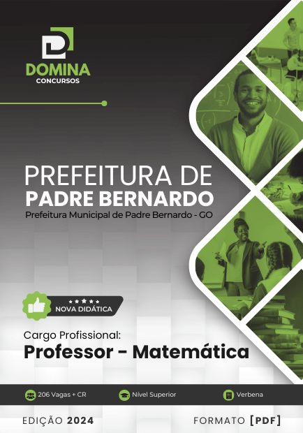 Apostila Professor de Matemática Padre Bernardo GO 2024