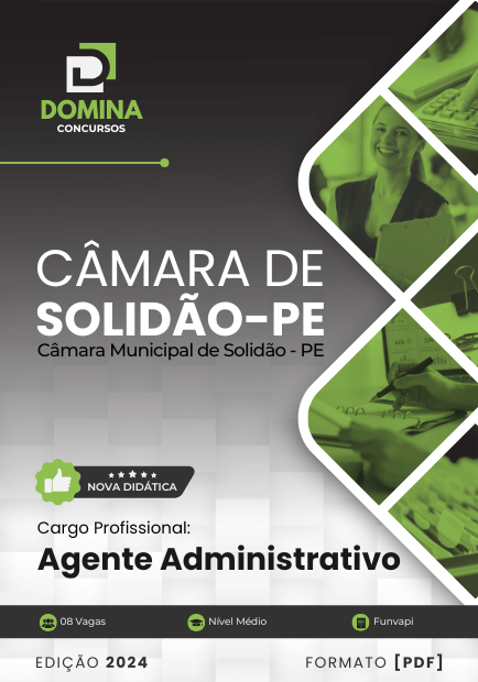 Apostila Agente Administrativo Câmara Solidão PE 2024