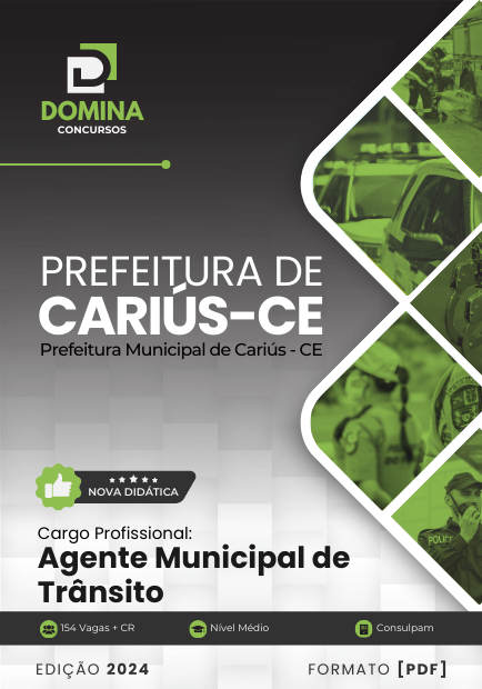 Apostila Agente Municipal de Trânsito Cariús CE 2024