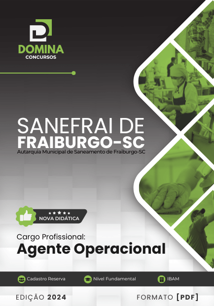 Apostila Agente Operacional SANEFRAI Fraiburgo SC 2024