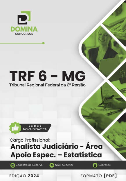 Apostila Analista Judiciário Estatística TRF 6 2024