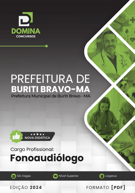 Apostila Fonoaudiólogo Buriti Bravo MA 2024