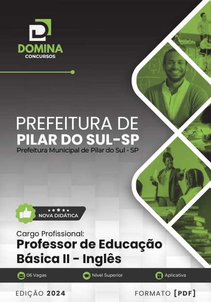 Apostila Professor de Inglês Pilar do Sul SP 2024