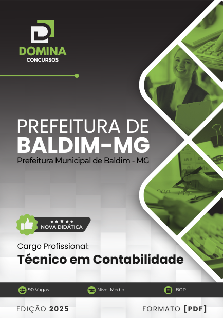 Apostila Técnico em Contabilidade Baldim MG 2025